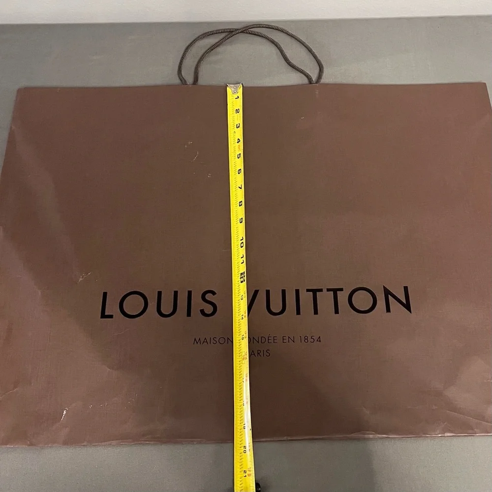 Louis Vuitton Empty Brown Large Tote Gift Bag 27x19”